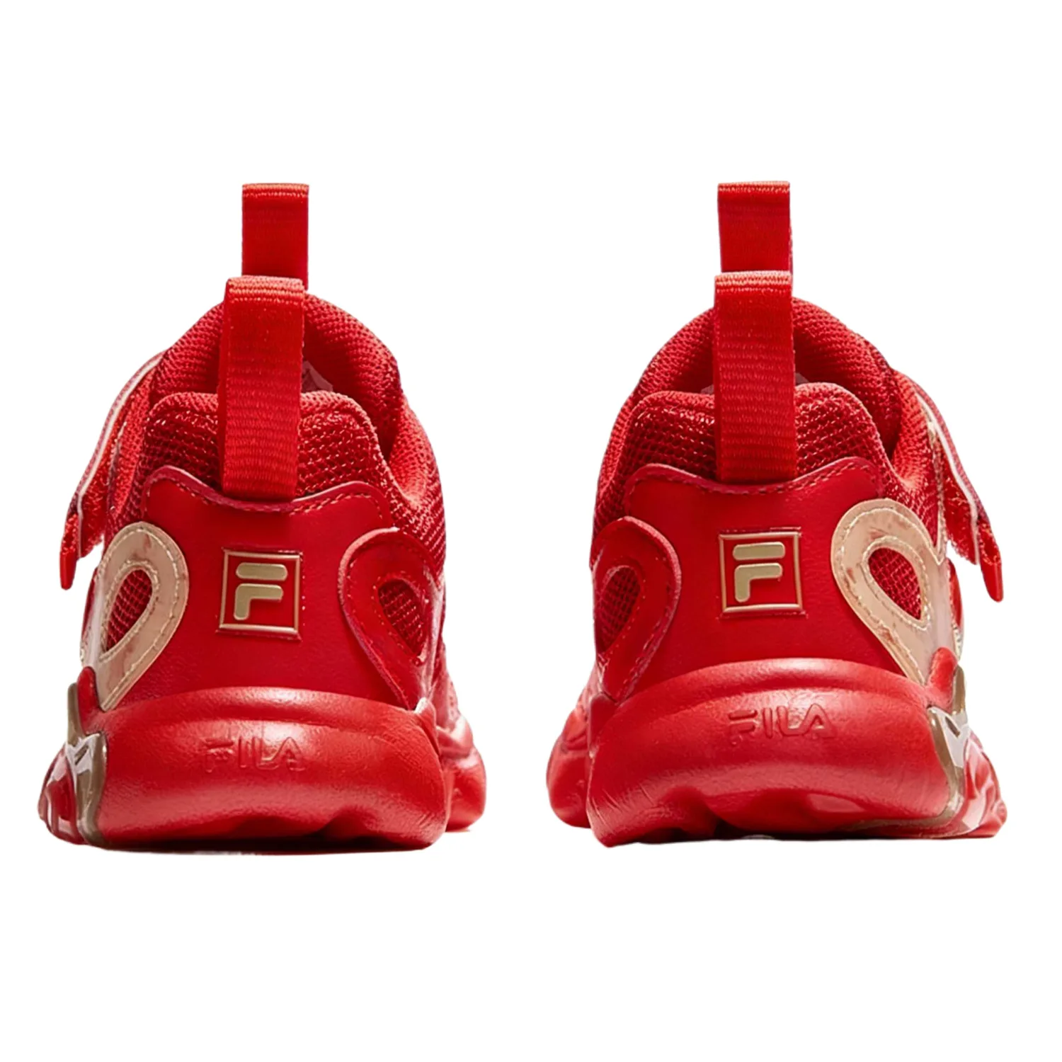 FILA KIDS Heritage FHT Fried Egg Shoes синтетическая кожа, текстиль низкие детские кроссовки Fire Red/Molecule Red — фото 4