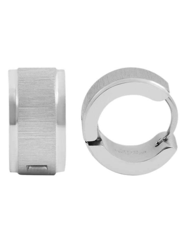 

Adeliás Женские серьги - серьги-кольца на шарнирах из нержавеющей стали серебристого цвета