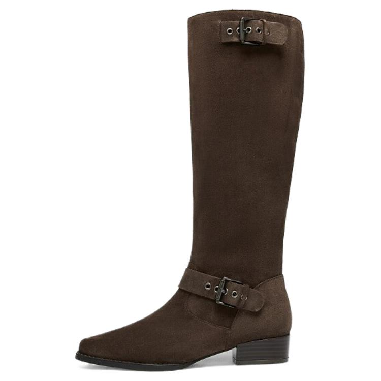 Сапоги женские 3 см Staccato, Brown