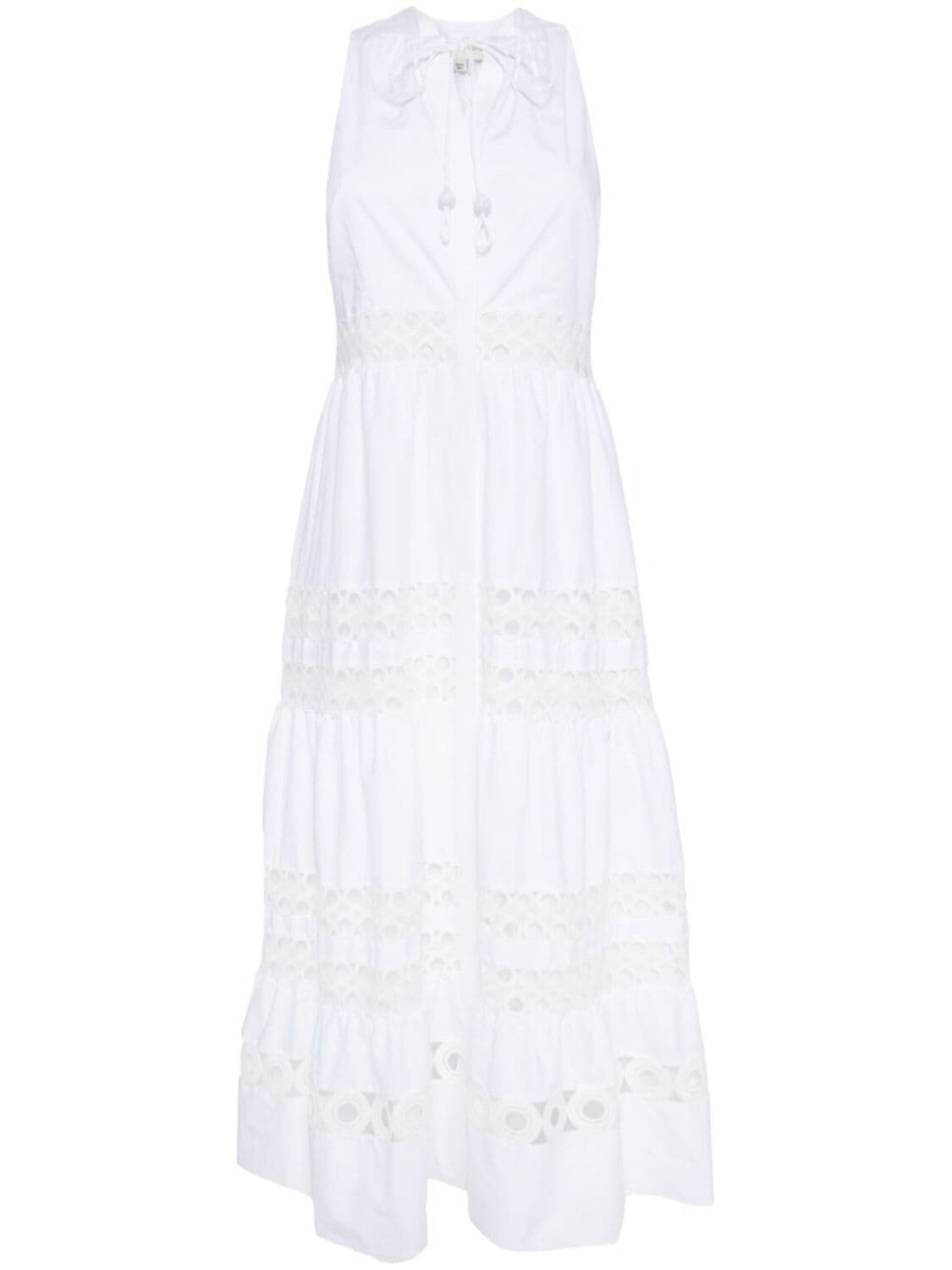 

Sachin & Babi платье из хлопка с вышивкой Positano, белый