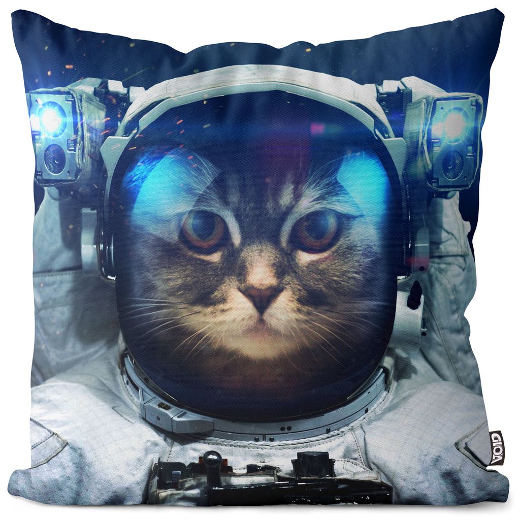 

Чехол на подушку VOID Cat Astronaut, полиэстер, водонепроницаемая подушка для улицы и дома. Размер: 80 x 80 см.