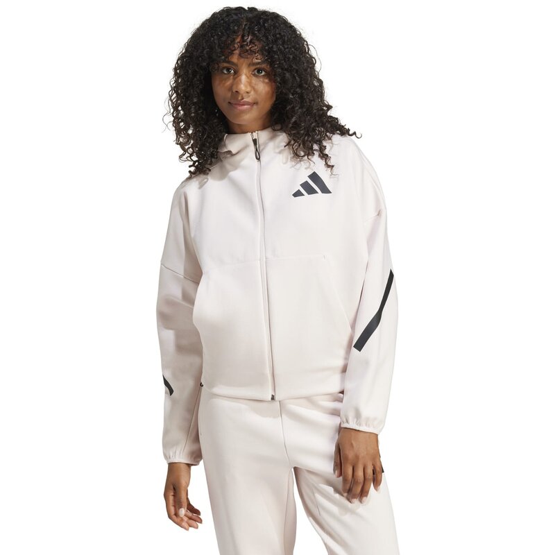 Толстовка с капюшоном на молнии (стандартная и длинная) Adidas, цвет wonqua — фото 2