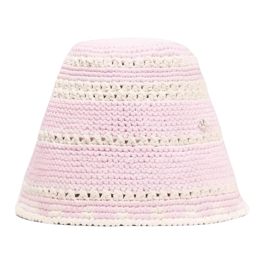 

Lululemon Хлопковая пряжа Женская разноцветная панама, PNKO/LTIV Soft Gauze Pink/Light Ivory White