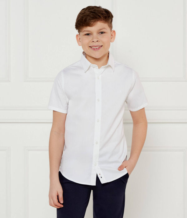 

Рубашка Regular fit Boss Kidswear, белый