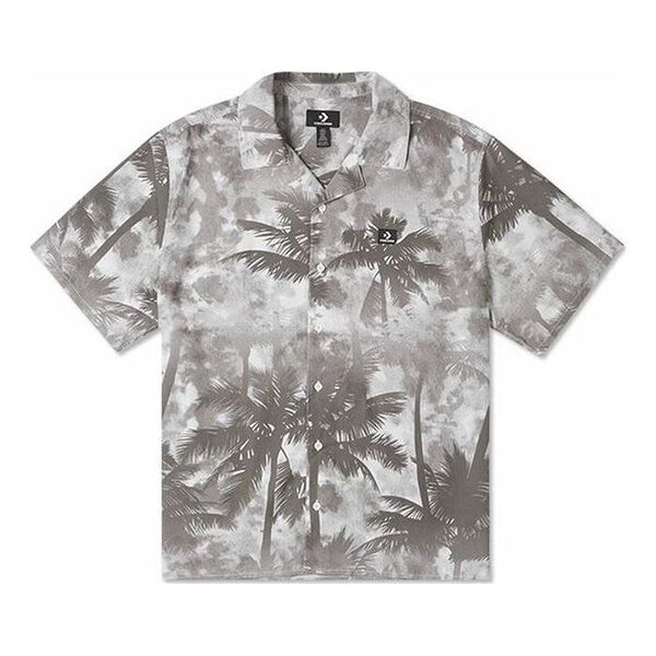 

Рубашка resort palm trees button-down shirt 'black palm' Converse, черный