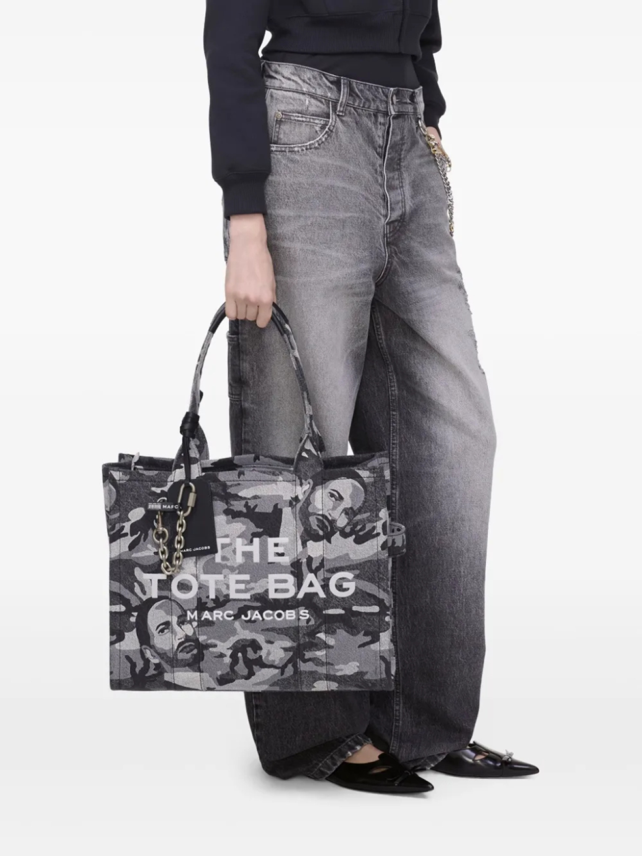 Marc Jacobs сумка The Large Tote, серый — фото 2