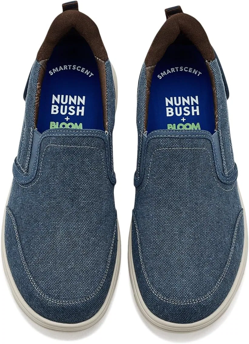 Мокасины из органического хлопка Nunn Bush, синие — фото 2