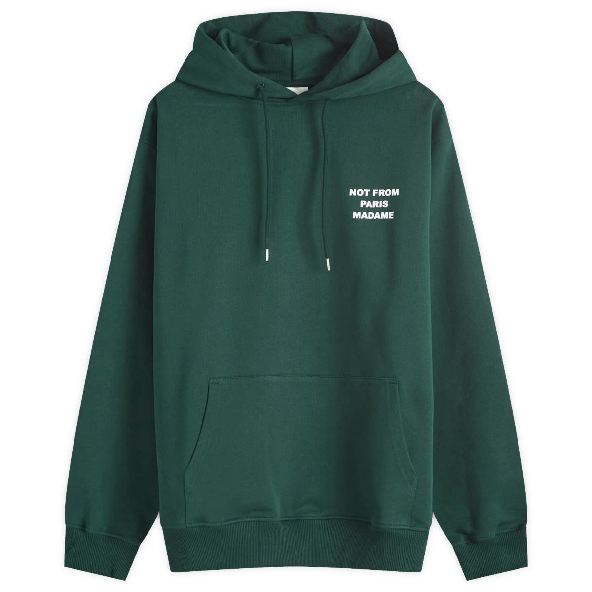 

Худи Drôle De Monsieur Not Form Paris Madame Slogan Hoodie, цвет Dark Green
