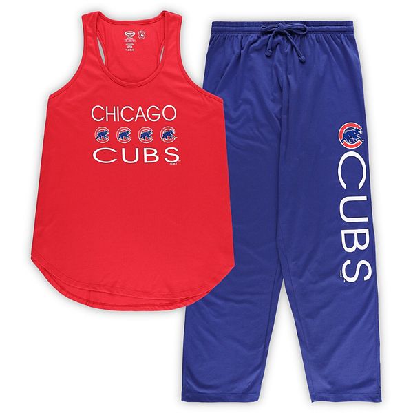 

Женский комплект для сна из майки и брюк concepts sport red/royal chicago cubs plus size Unbranded