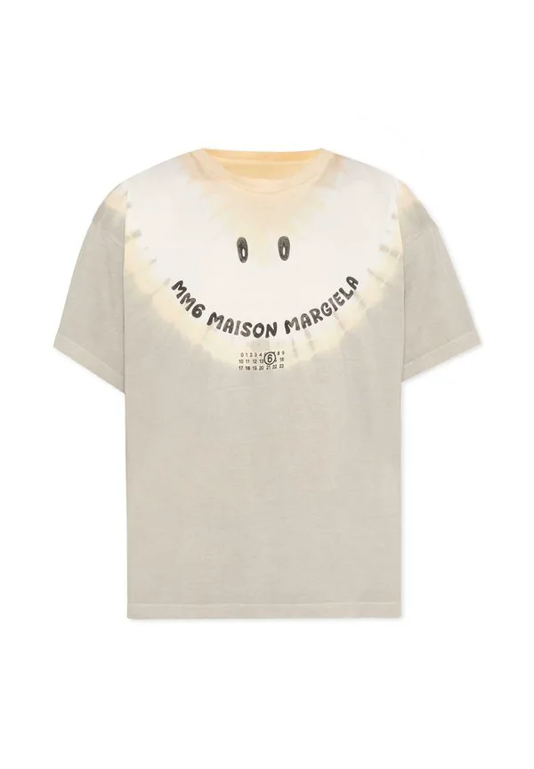 Футболка с коротким рукавом и принтом Mm6 Maison Margiela, Multi Coloured