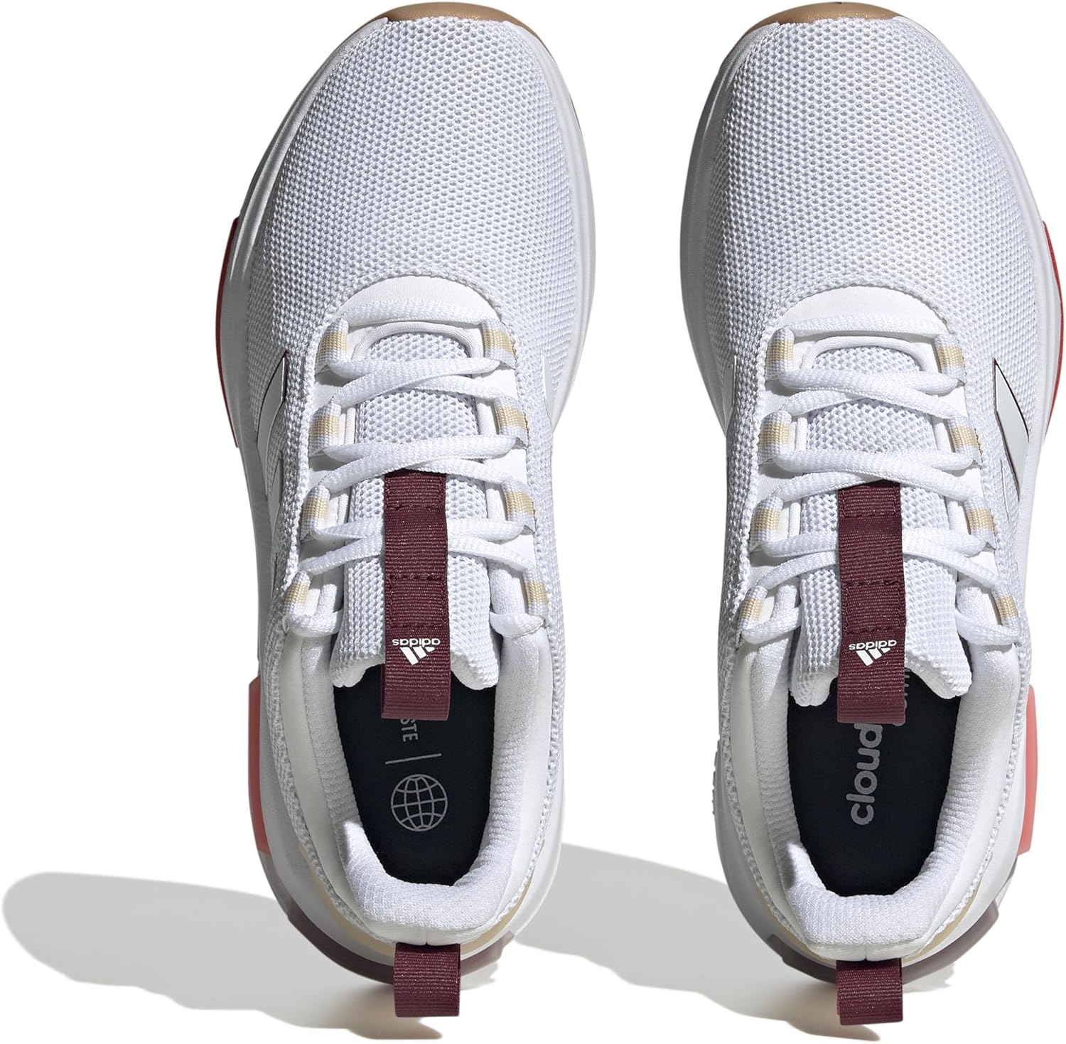 Мужские кроссовки Adidas Racer TR23, белый/красный/ярко-красный — фото 3