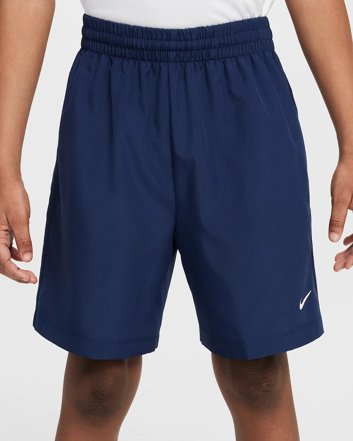 Детские тренировочные шорты Nike Dri-FIT Big Kids' Multi, Midnight Navy/White — фото 2
