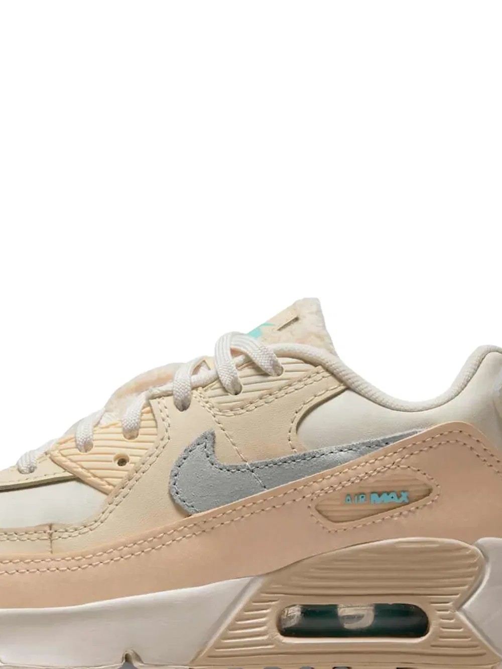 Кроссовки Air Max 90 на шнуровке Nike Kids, нейтральный — фото 2