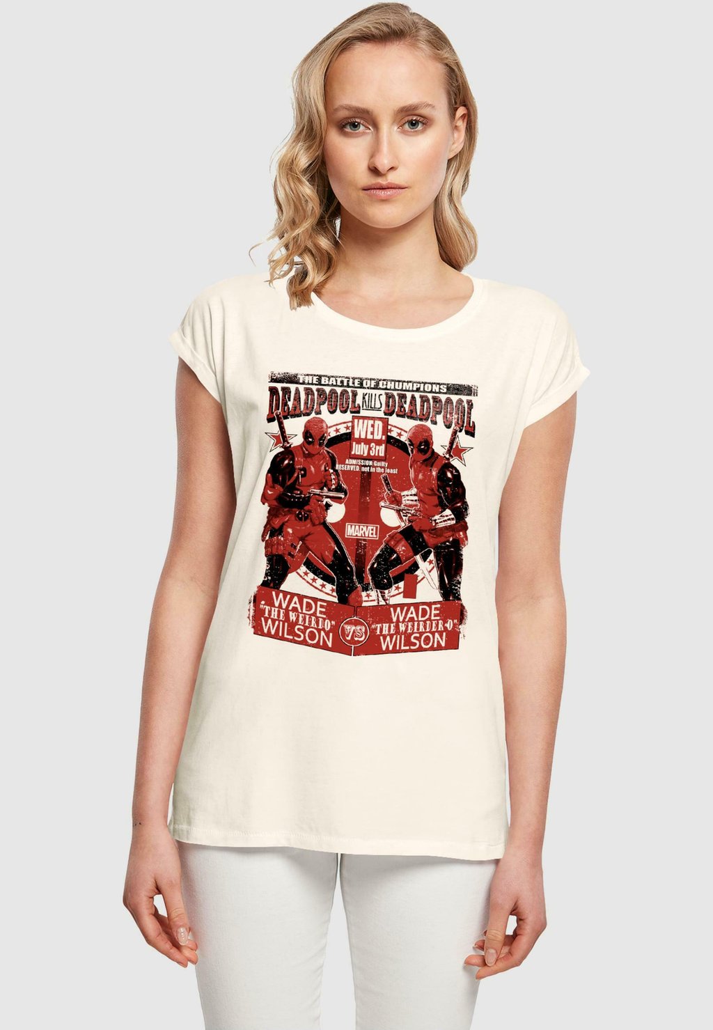 

Футболка с принтом LADIES DEADPOOL - DEADPOOL VS DEADPOOL ABSOLUTE CULT, песочный