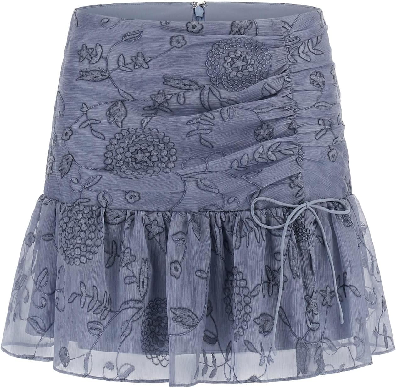 

GUESS Женская мини-юбка Seiah, Fog Gray Multi