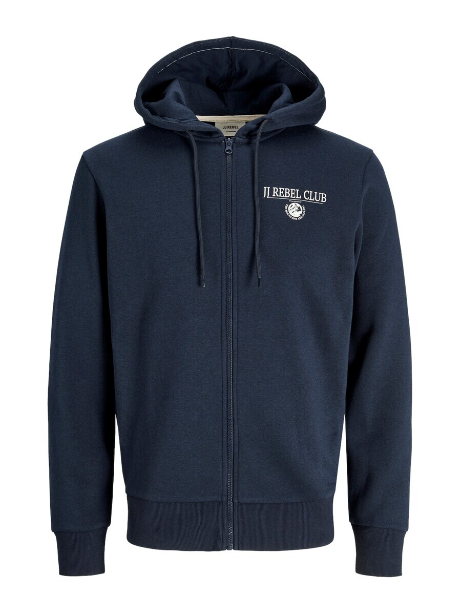 

Толстовка с капюшоном на молнии JJ Rebel Zip-Up Hoodie JREBANDREW, ночной синий