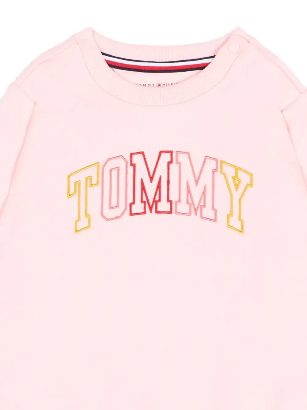 Толстовка с вышитым логотипом Tommy Hilfiger Junior, розовый — фото 3