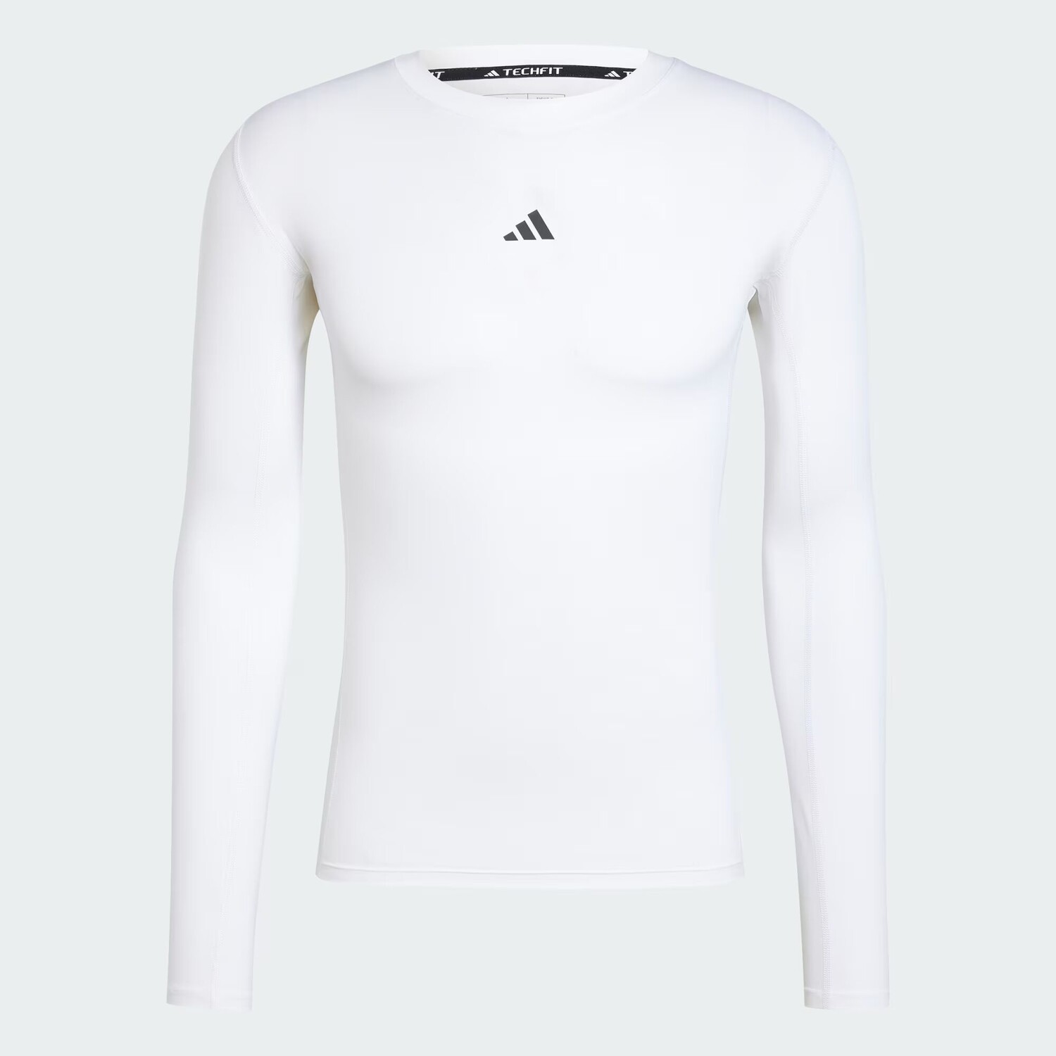 Компрессионная футболка с длинными рукавами Techfit для тренировок Adidas, цвет White — фото 4