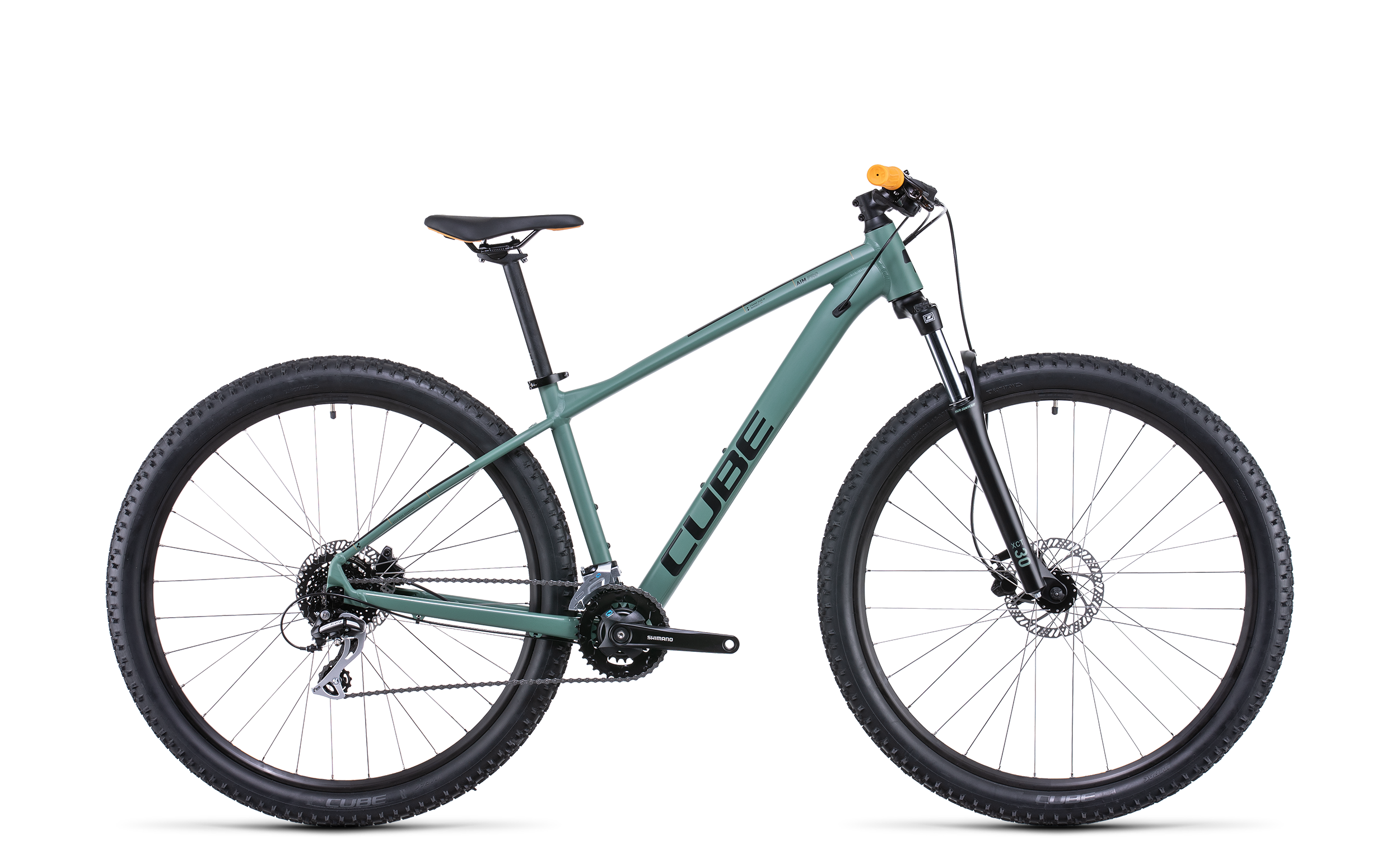

Велосипед хардтейл Cube Aim Pro, olive´n´orange