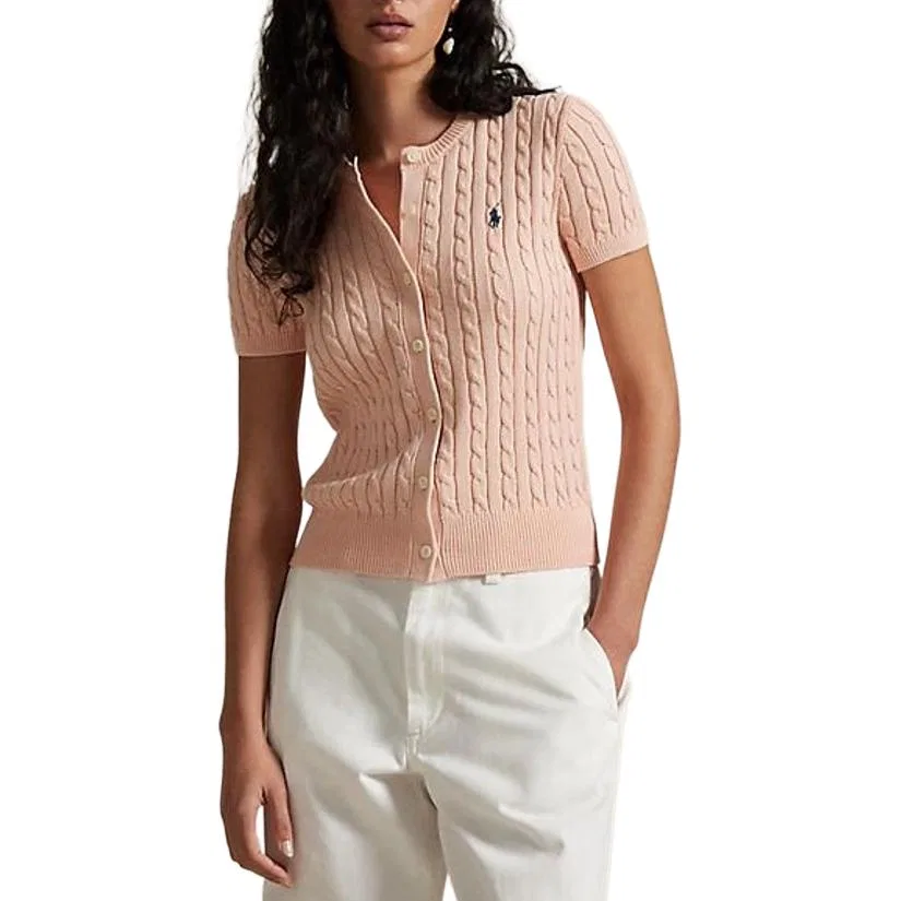 Джемпер женский Slim Fit Polo Ralph Lauren светло-розовый — фото 4