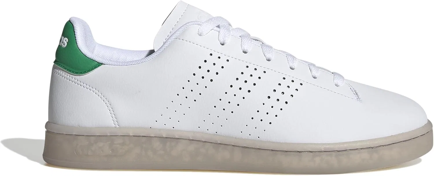 Мужские кроссовки Adidas Advantage Eco 1.5, Cloud White Green Cloud White