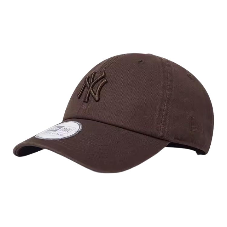 

New Era Хлопковая бейсболка унисекс тёмно-коричневая, Dark Brown