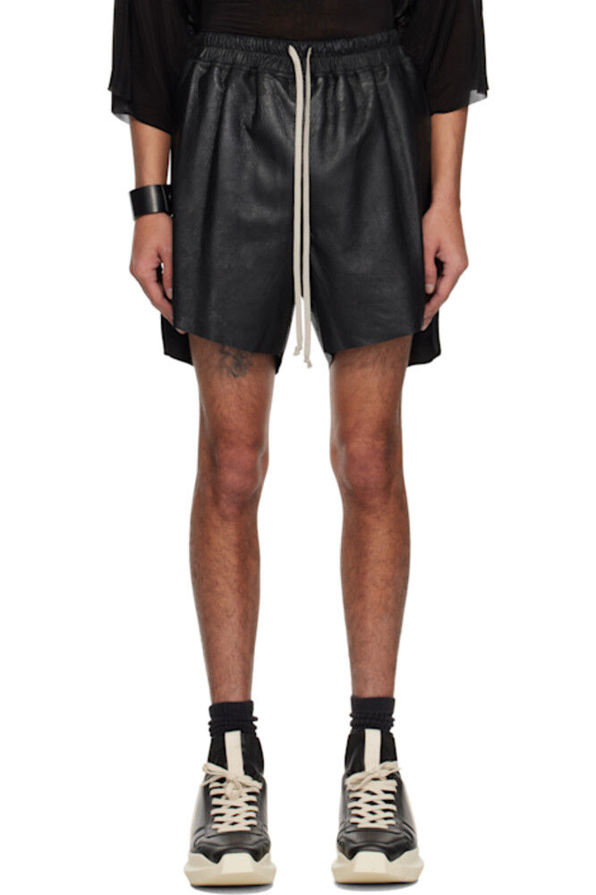 

Черные кожаные шорты Hollywood Boxers Rick Owens