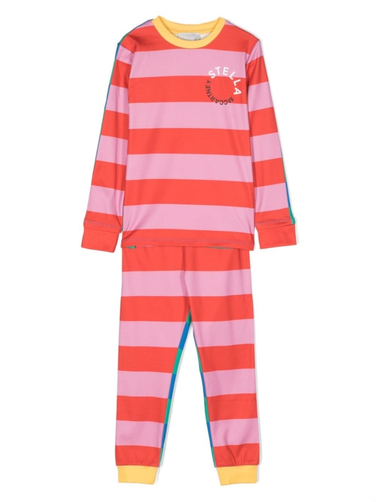 

Спортивный костюм в полоску Stella McCartney Kids, розовый