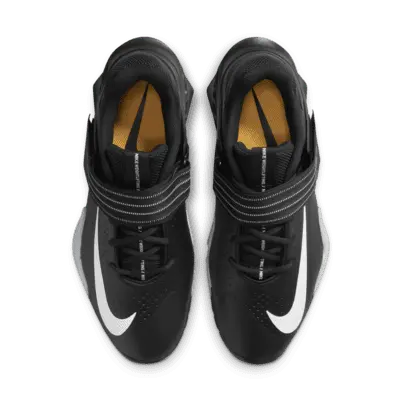 Кроссовки Nike Savaleos Weightlifting Shoes, цвет Black/Grey Fog/Laser Orange/White — фото 4