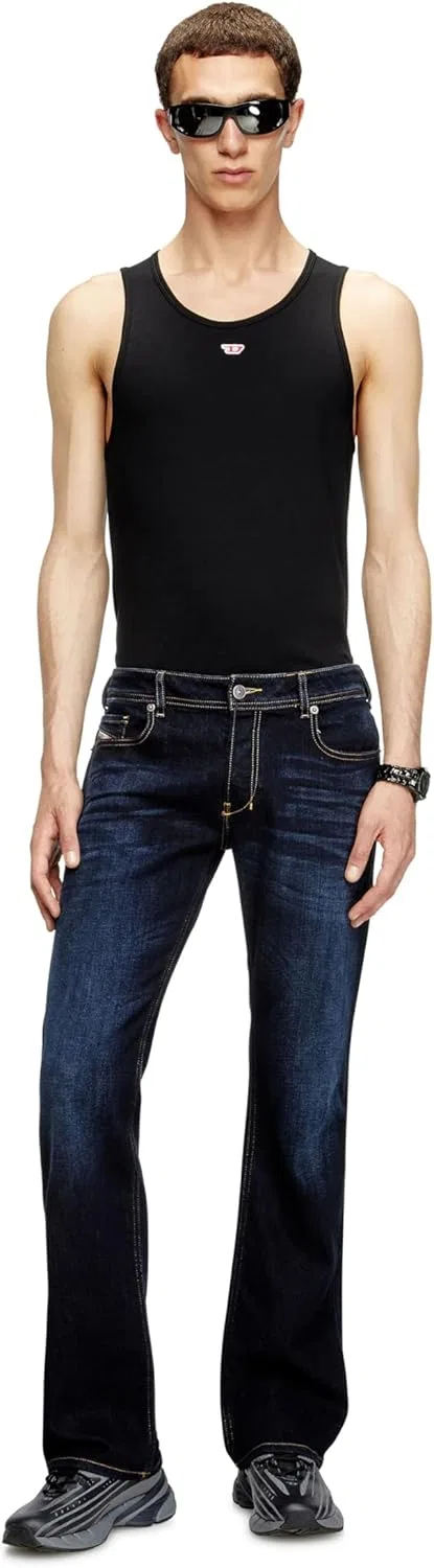 Джинсы bootcut Diesel, темно-синие — фото 2