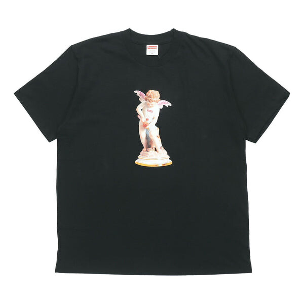 

Футболка cupid tee black angel printing short sleeve Supreme, черный