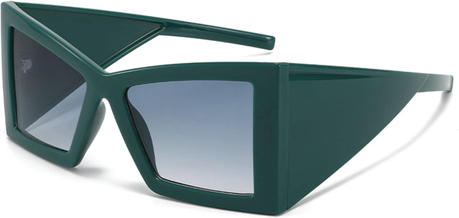 

Солнцезащитные очки Willochra увеличенного размера «кошачий глаз» для женщин, роскошные, в стиле Y2K, многоугольные, модные, для вечеринок, с защитой от УФ-излучения UV400, C5