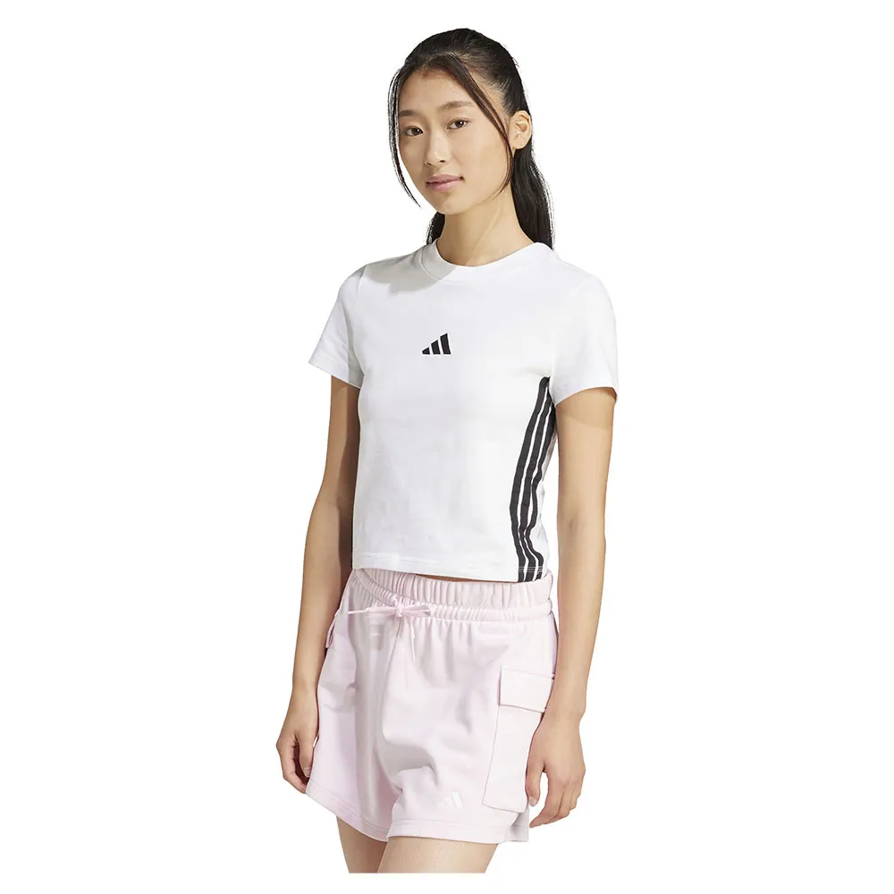 

Футболка adidas Essentials 3 Stripes Slim Baby, белый