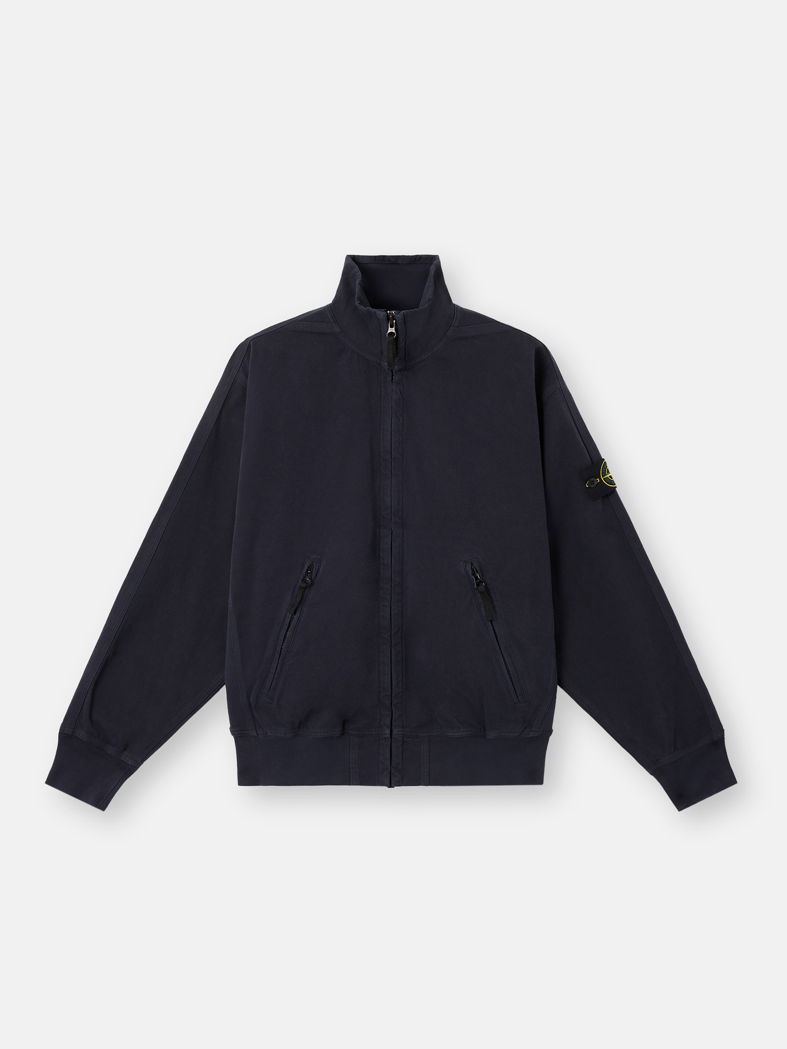 

Спортивная куртка свободного кроя с карманами на молнии Stone Island 6100056 ORGANIC PANAMA COTTON 'OLD' EFFECT, Ink Blue