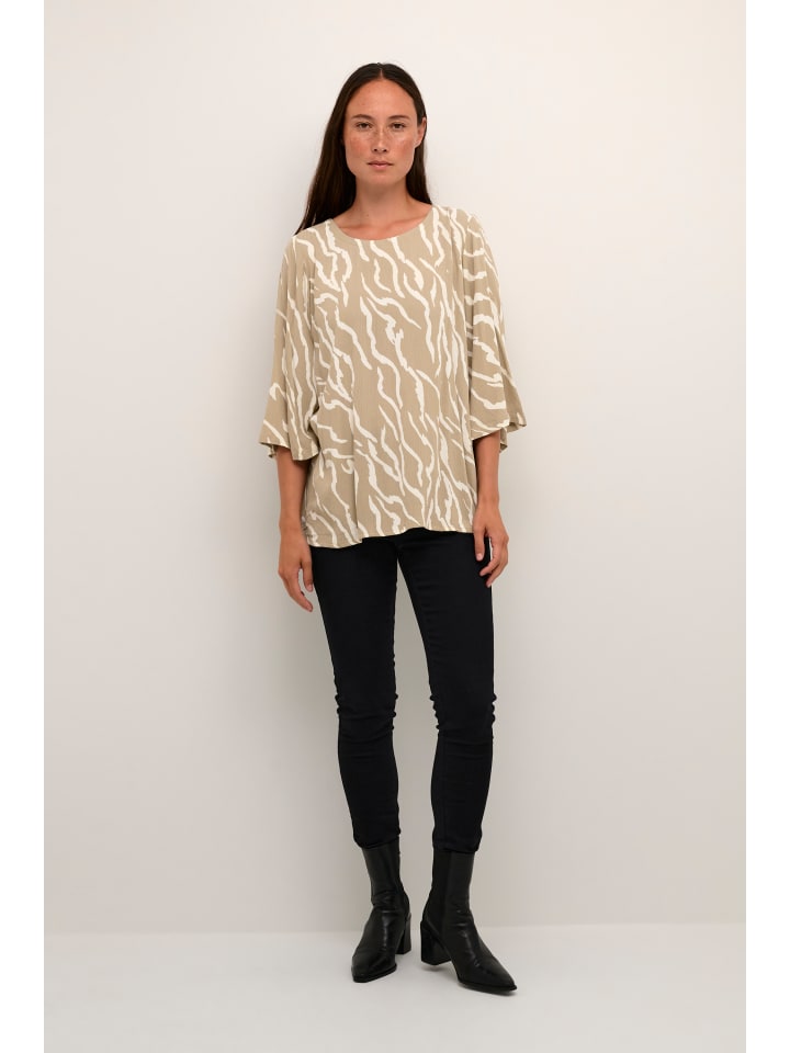 

Блузка Kaffe, цвет chinchilla/white zebra print