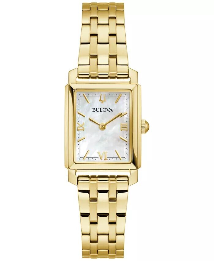 

Женские часы Sutton с золотистым браслетом из нержавеющей стали, 21 мм Bulova