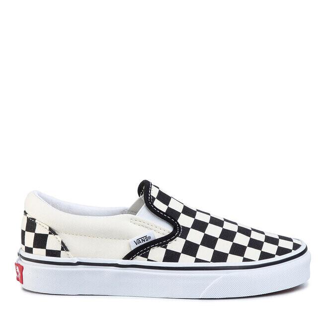 Кроссовки Vans Classic Slip-On VN000EYEBWW1 Blk/Whtchckerboard/Wht, экрю