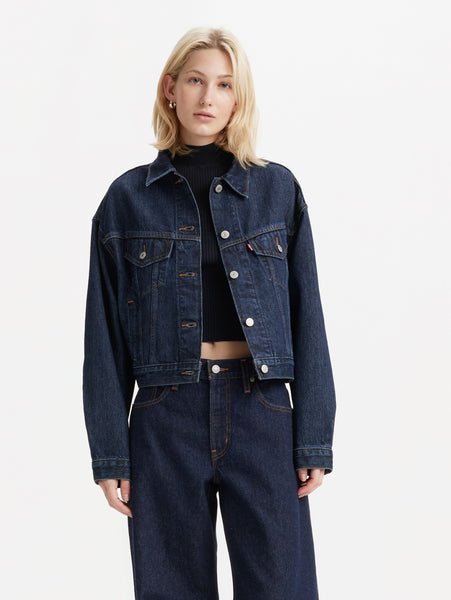 Укороченная куртка дальнобойщика 90-х Levi's, Dark Indigo - Flat Finish
