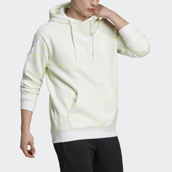 Толстовка originals mono hoodle hooded sports pullover white Adidas, белый — фото 4