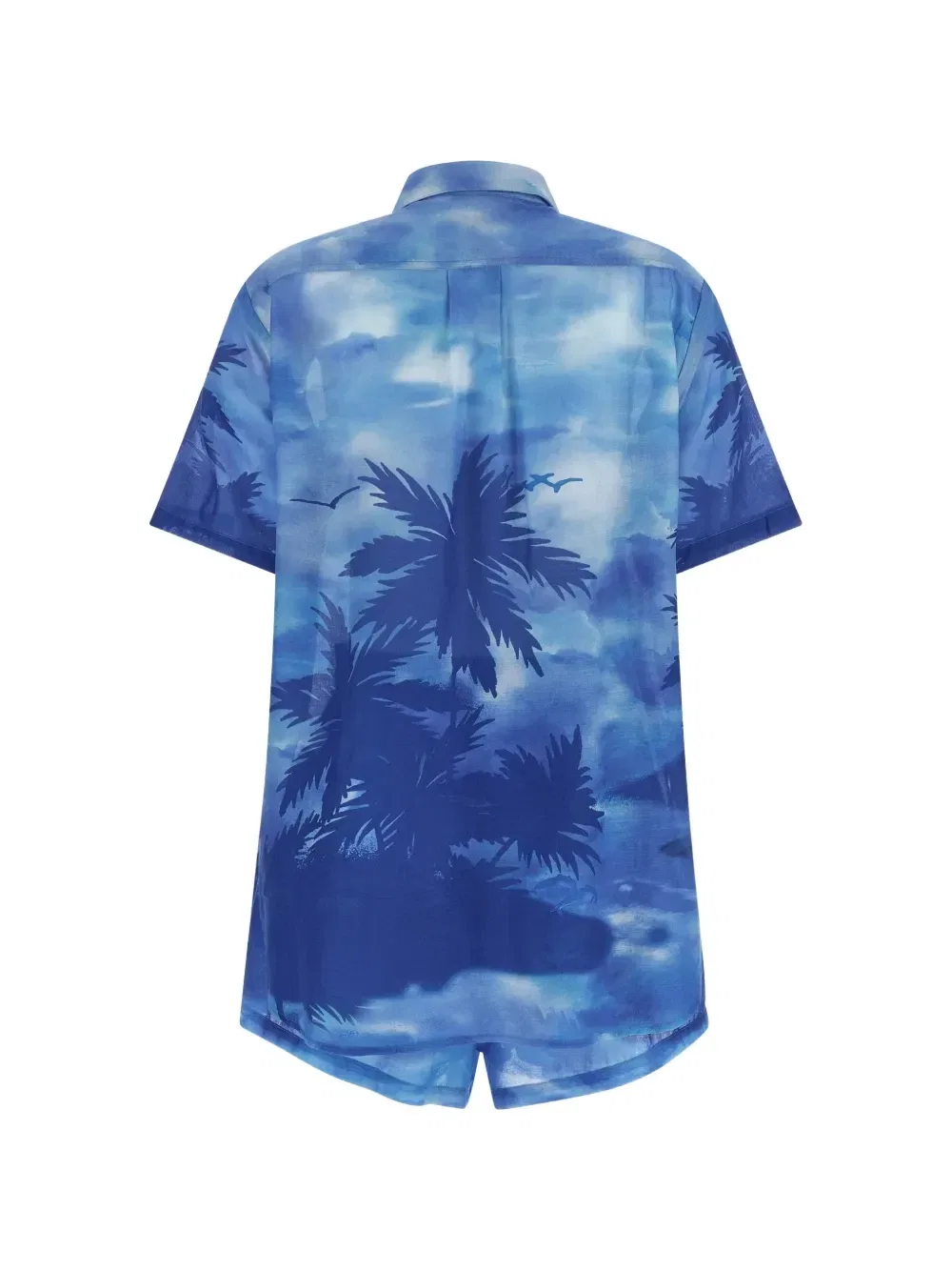 Комплект из рубашки и шорт с пальмовым принтом Polo Ralph Lauren, синий — фото 2