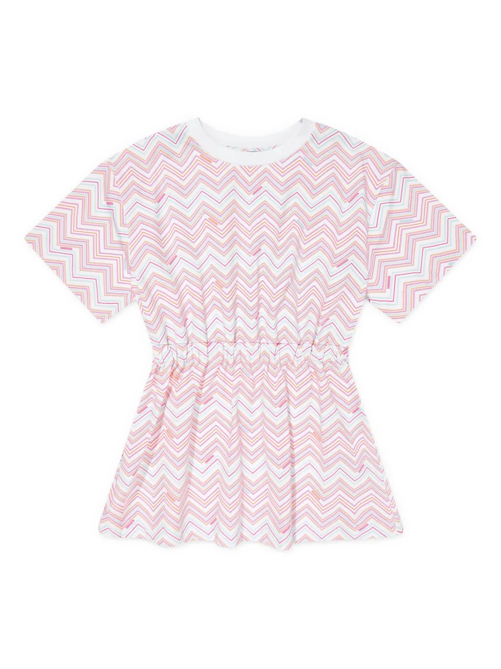 

Платье с узором зигзаг Missoni Kids, белый
