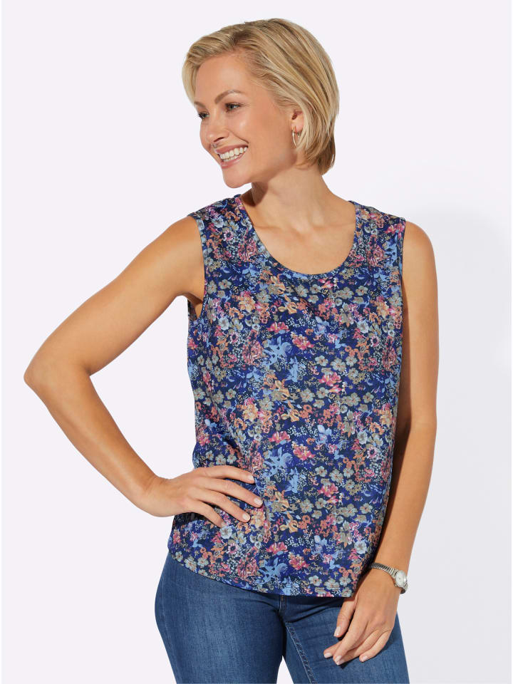 

WITT WEIDEN Футболка с принтом темно-синего и фуксиевого цветов