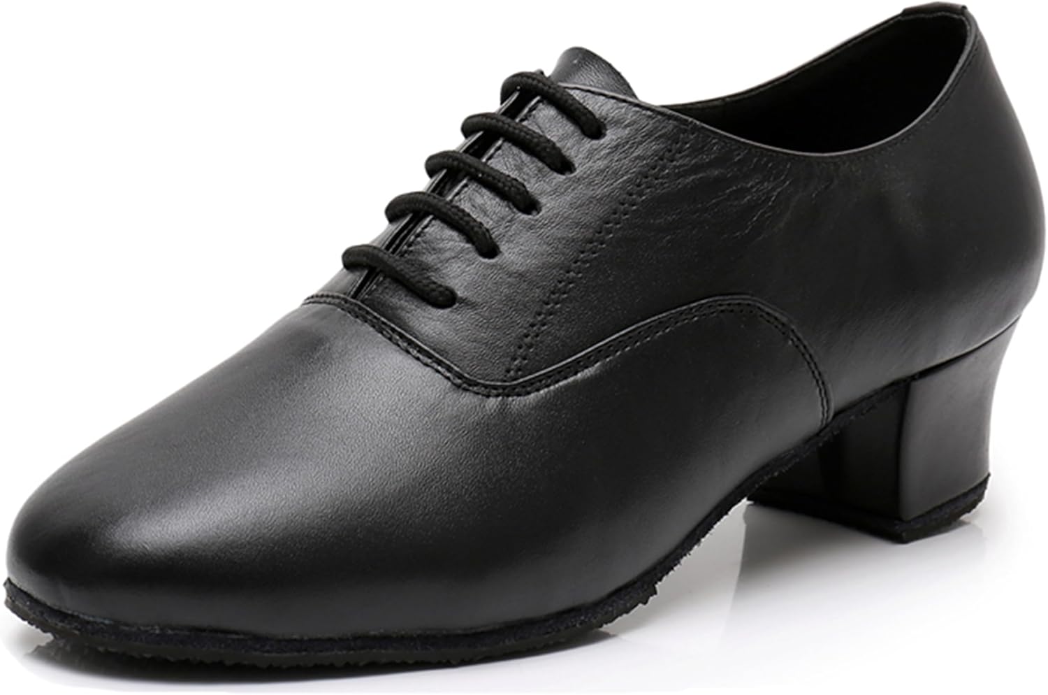 

Танцевальные туфли для мужчин Бальные Стандарт Латина Танго Сальса с каблуком X8008 Zengyezoo, черный