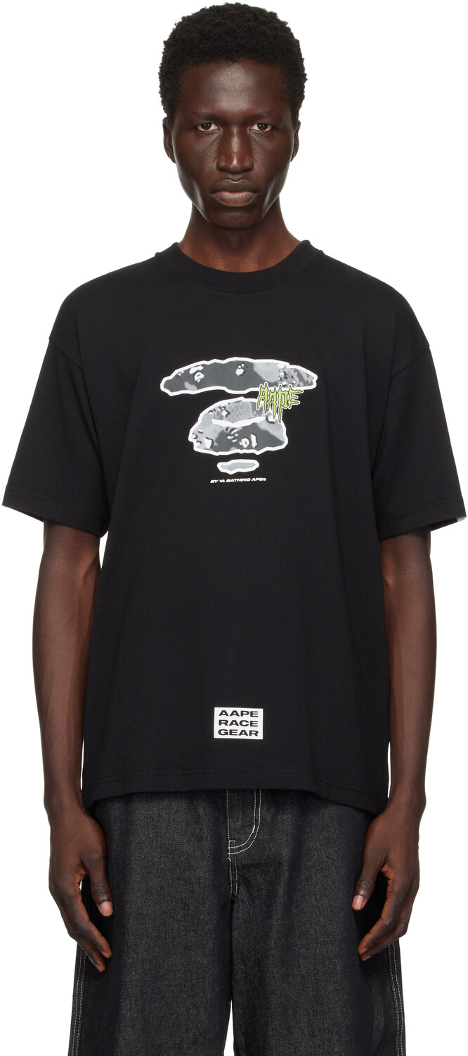 

Футболка с темой AAPE by A Bathing Ape, черный