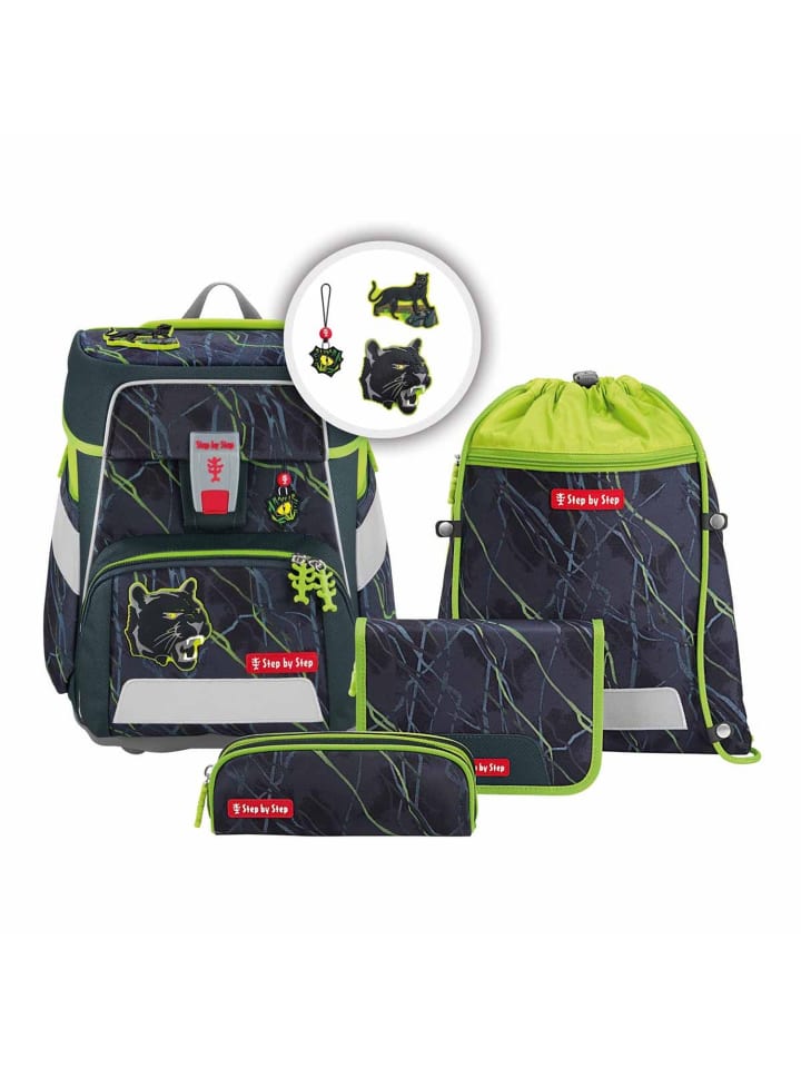 

Step by Step Набор школьных сумок SPACE Danger Cat Chiko, 5 предметов, зеленый