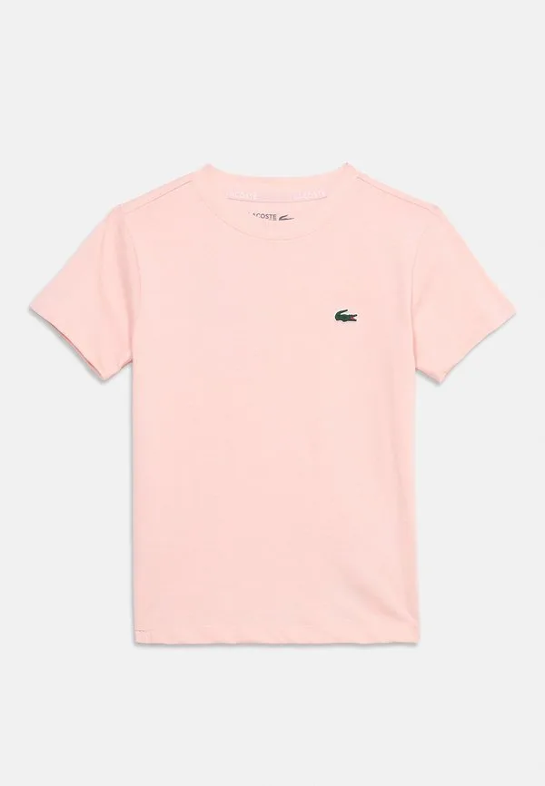 Классическая спортивная футболка с логотипом, базовая футболка Lacoste, Light Pink — фото 3