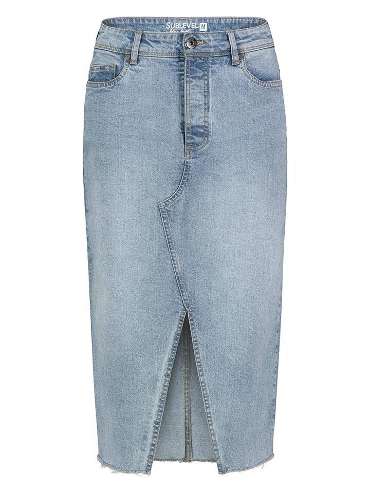 

Юбка до колена Sublevel Jeansrock, светло-синий