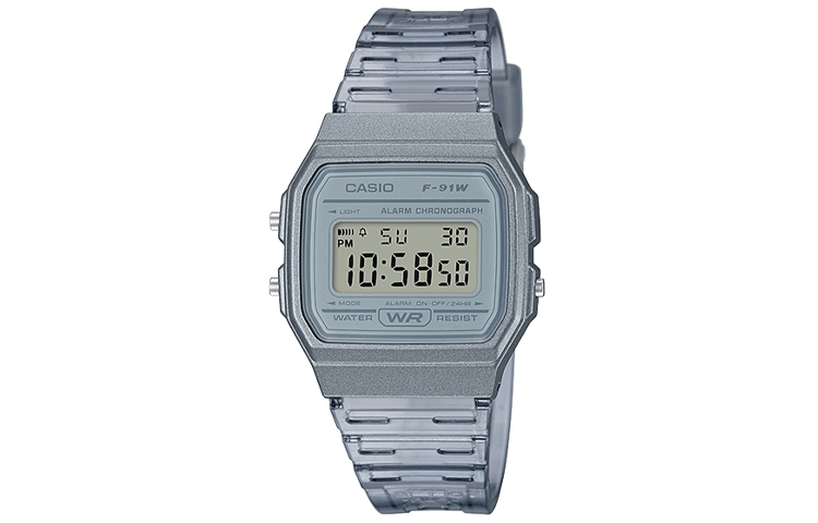 

CASIO DIGITAL Series Цифровые часы с кварцевым механизмом на ремешке из смолы Мужские часы Серый циферблат