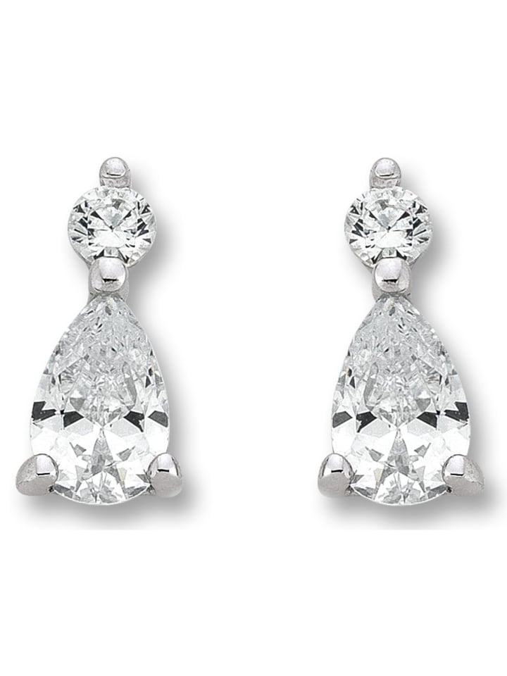 

ONE ELEMENT Серьги-гвоздики с цирконами, изготовленные из серебра 925 пробы