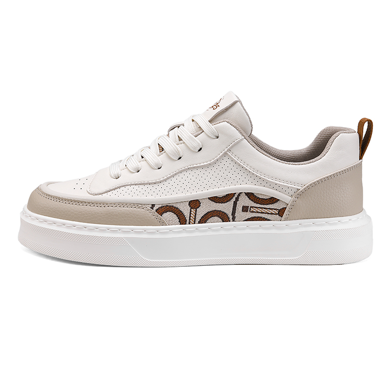 

BOLE Скользостойкие амортизирующие быстросохнущие износостойкие низкие скейтерские кроссовки мужские бежево-желтые, цвет Beige Yellow